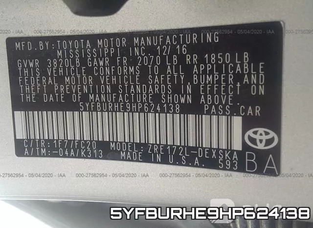 5YFBURHE9HP624138