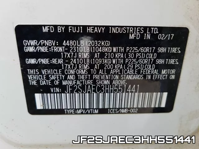 JF2SJAEC3HH551441
