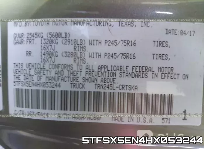 5TFSX5EN4HX053244