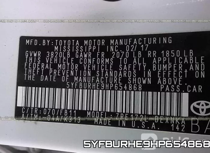 5YFBURHE9HP654868