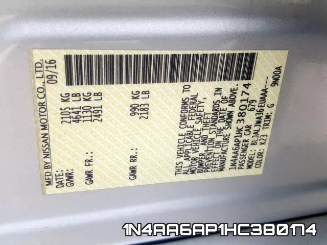 1N4AA6AP1HC380174