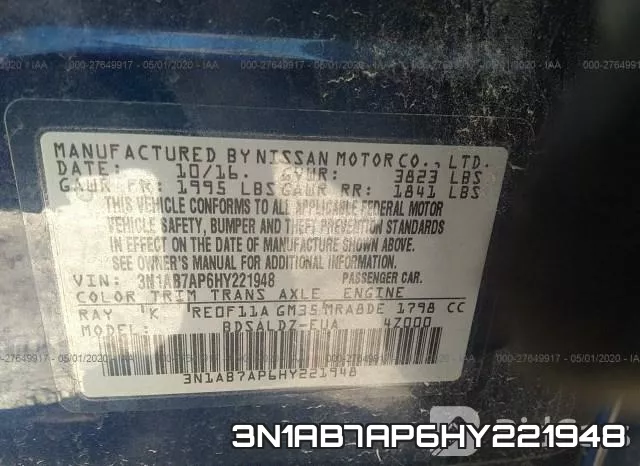 3N1AB7AP6HY221948