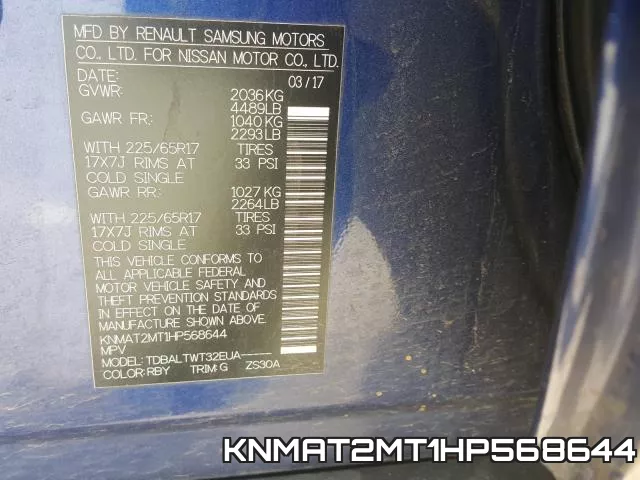 KNMAT2MT1HP568644