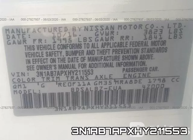 3N1AB7APXHY211553