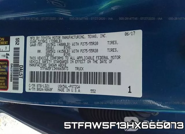 5TFAW5F13HX665073