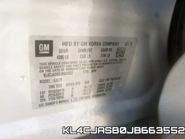 KL4CJASB0JB663552