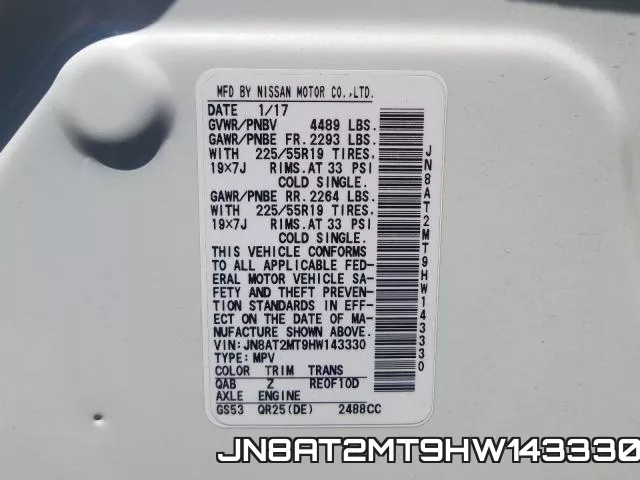 JN8AT2MT9HW143330