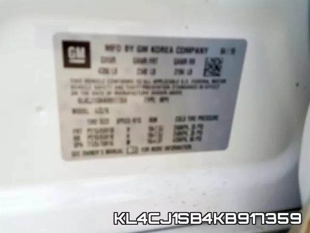KL4CJ1SB4KB917359