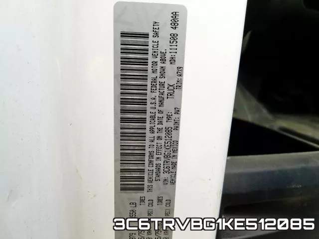 3C6TRVBG1KE512085