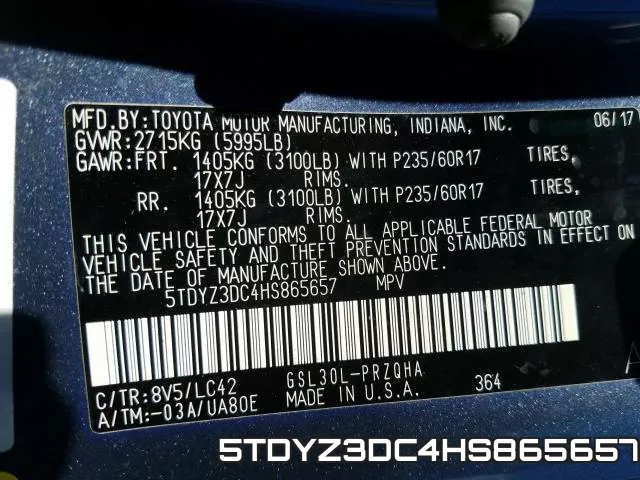 5TDYZ3DC4HS865657