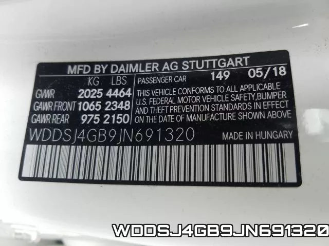 WDDSJ4GB9JN691320