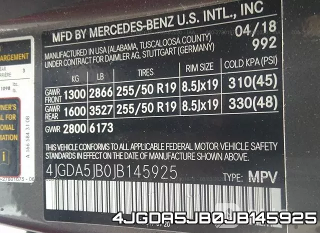 4JGDA5JB0JB145925