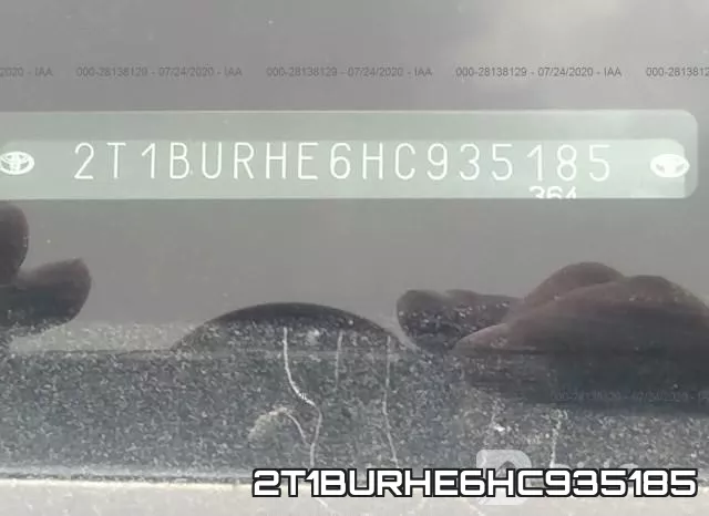 2T1BURHE6HC935185