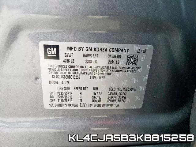 KL4CJASB3KB815258