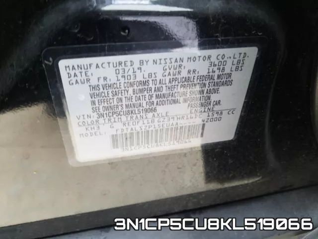 3N1CP5CU8KL519066
