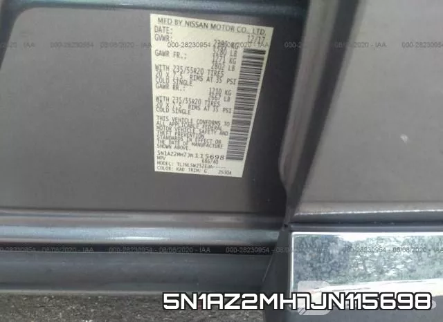 5N1AZ2MH7JN115698