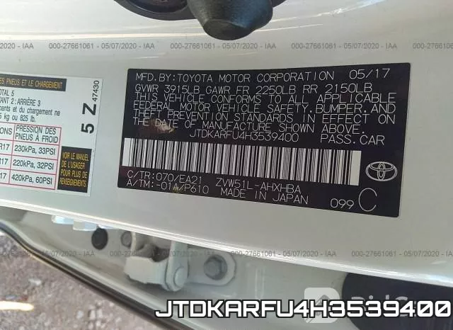 JTDKARFU4H3539400
