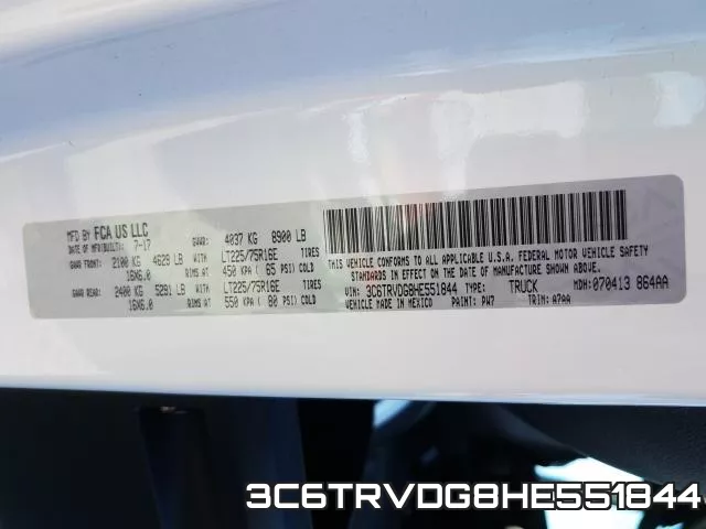 3C6TRVDG8HE551844