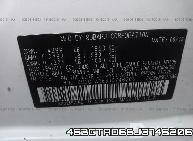 4S3GTAD66J3746205