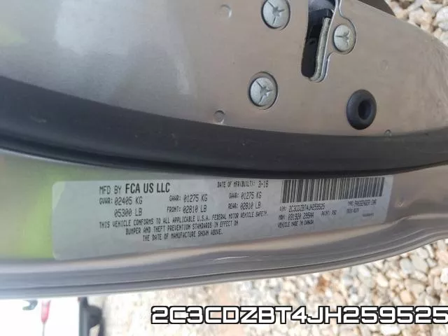 2C3CDZBT4JH259525