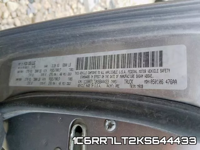 1C6RR7LT2KS644433