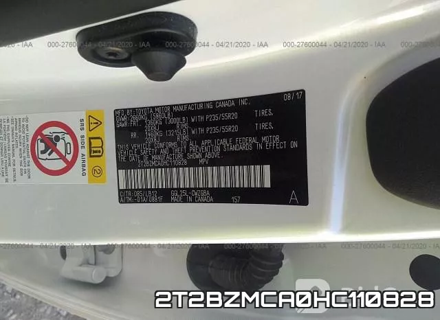 2T2BZMCA0HC110828