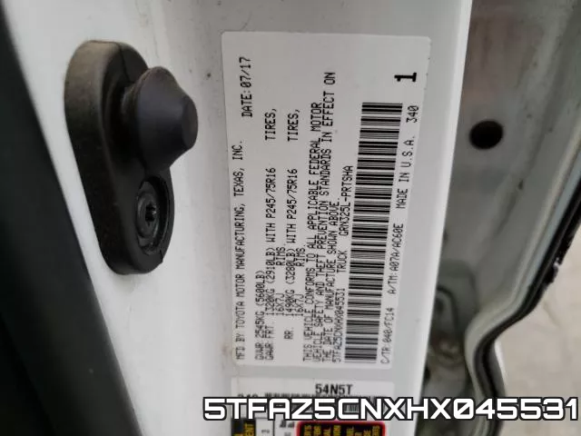 5TFAZ5CNXHX045531