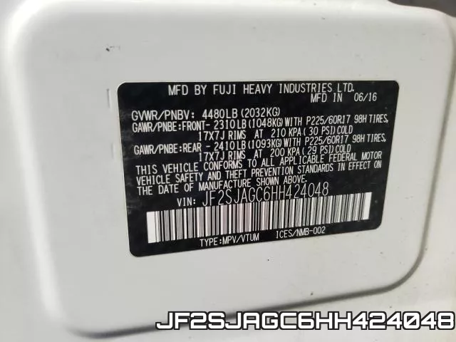 JF2SJAGC6HH424048