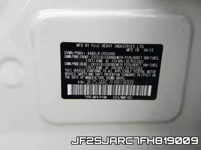 JF2SJARC7FH819009