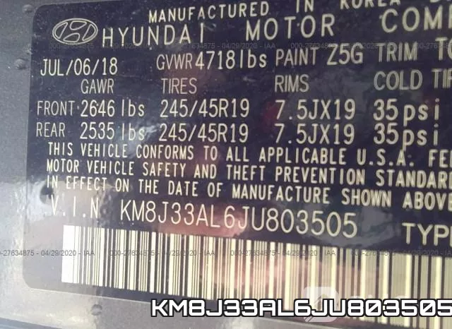 KM8J33AL6JU803505