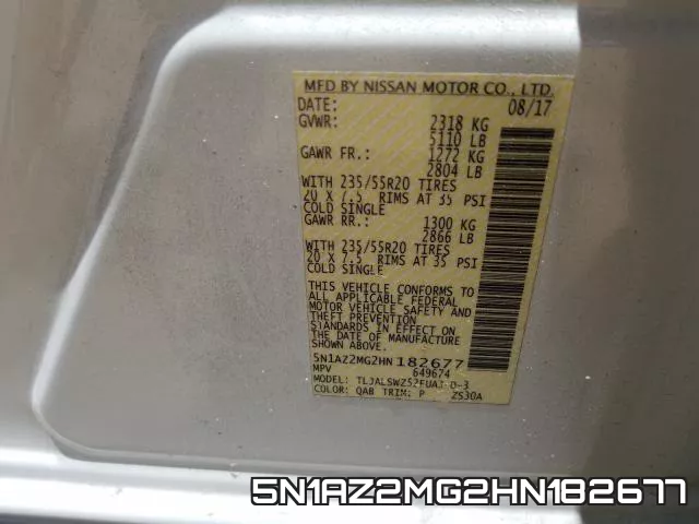 5N1AZ2MG2HN182677