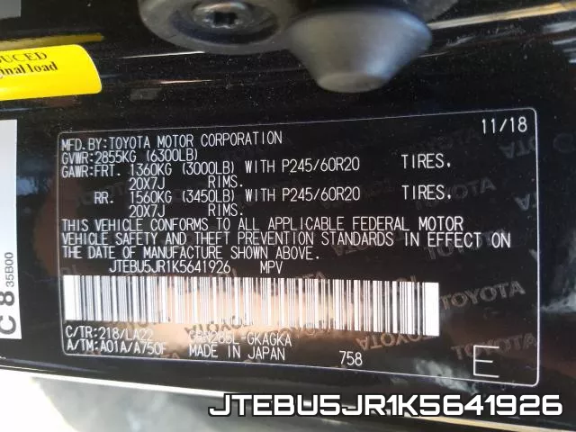 JTEBU5JR1K5641926