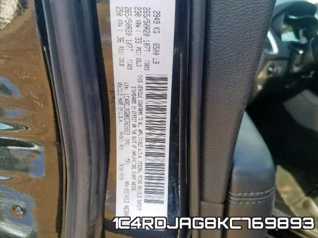 1C4RDJAG8KC769893