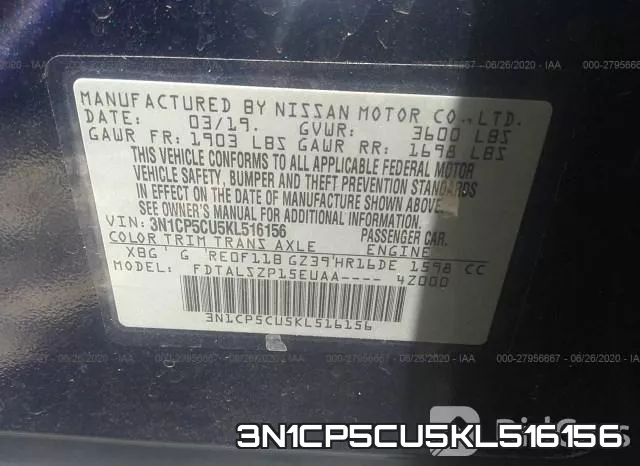 3N1CP5CU5KL516156