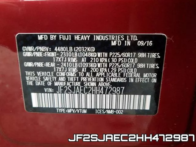 JF2SJAEC2HH472987