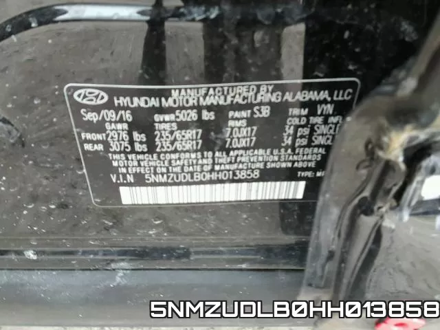 5NMZUDLB0HH013858