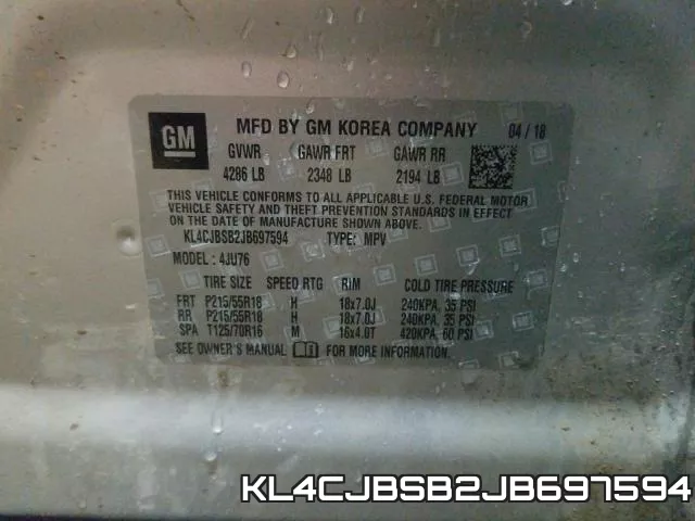 KL4CJBSB2JB697594