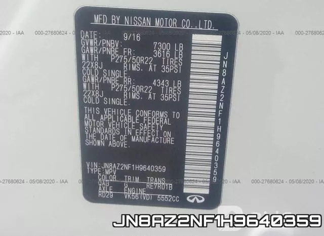 JN8AZ2NF1H9640359