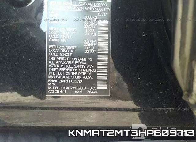 KNMAT2MT3HP609713