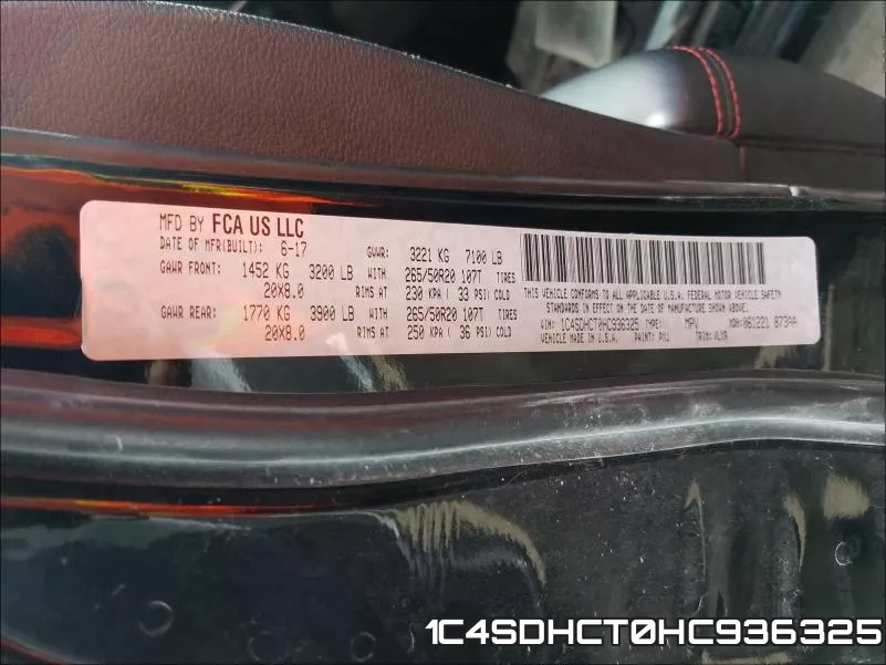 1C4SDHCT0HC936325