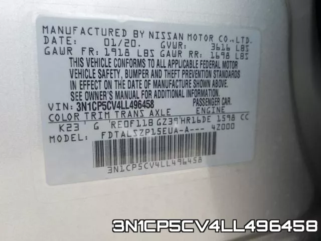 3N1CP5CV4LL496458
