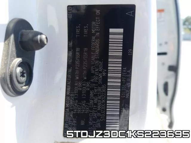 5TDJZ3DC1KS223695