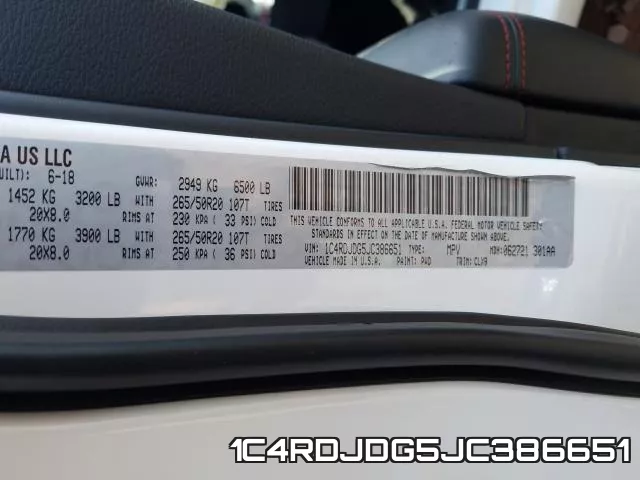 1C4RDJDG5JC386651