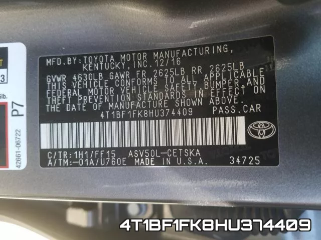 4T1BF1FK8HU374409