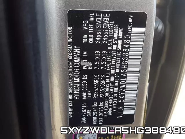 5XYZWDLA5HG388480