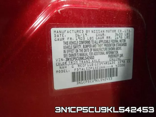 3N1CP5CU9KL542453