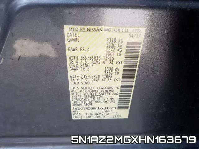 5N1AZ2MGXHN163679