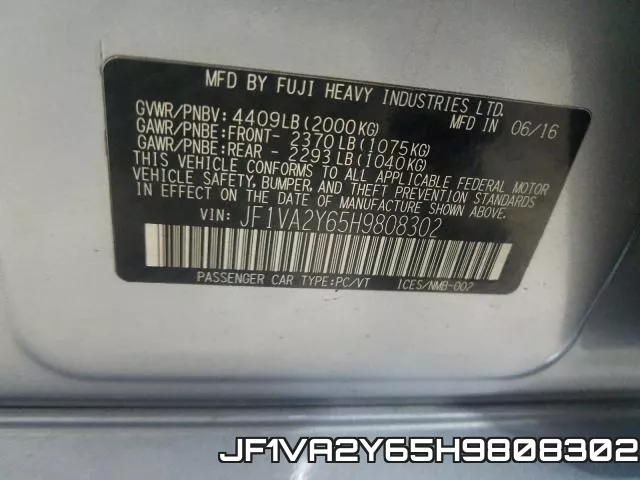 JF1VA2Y65H9808302