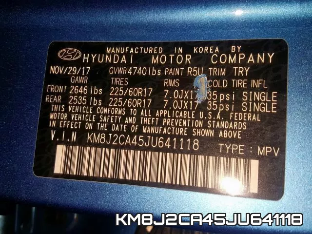 KM8J2CA45JU641118