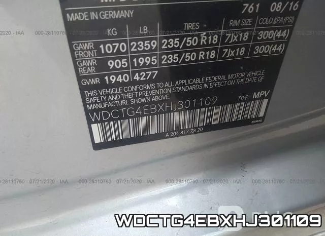 WDCTG4EBXHJ301109